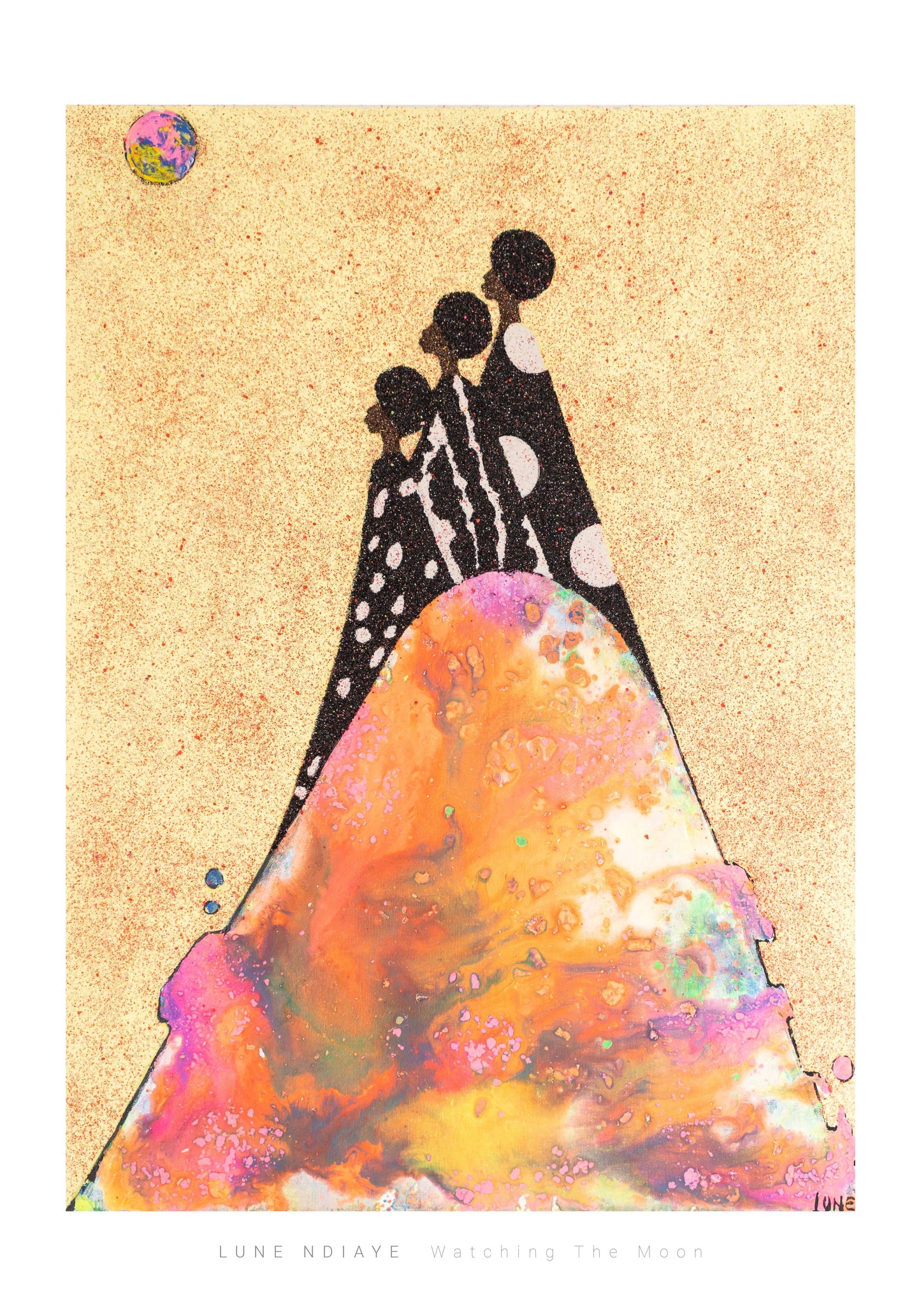 Watching the Moon (Print)